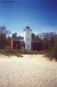 Nice shot of the light from the beach.