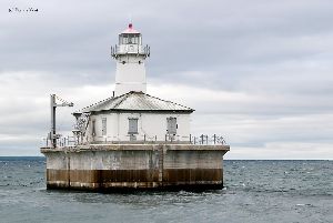Close up of the lighthouse.