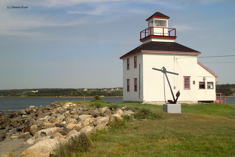 Photo of the Gilbert Cove Lighthouse.