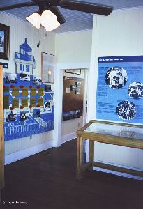 Displays inside the tower.