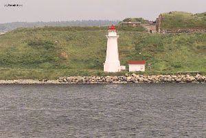 Close up of the lighthouse.