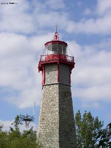 Close up of the tower and its replacement.