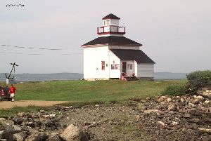 A visitor near the lighthouse.