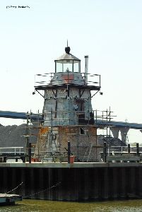 The lighthouse being resided.