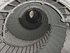 135 steps leading to the top of the Grays Harbor Lighthouse.