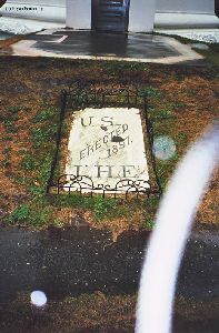 Plaque on the ground outside the lighthouse.