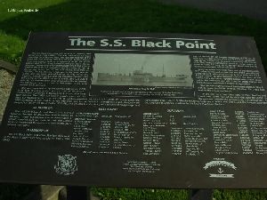 The S.S. Blackpoint sign.