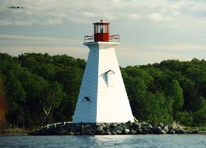 Close up of the lighthouse