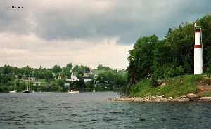 This light serves on the same island but is on the south end.