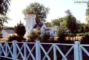 Shot of the complete lighthouse / quarters.