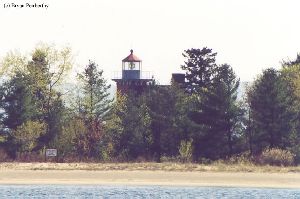 A distance shot of Little Traverse Lighthouse