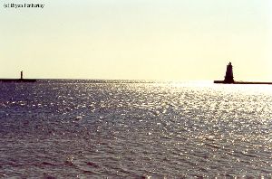 The two pierhead lights together.