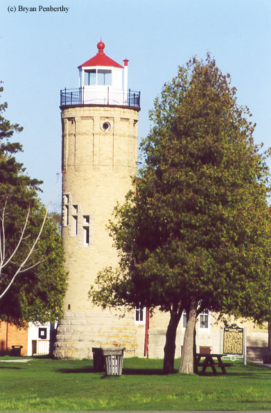 Photo of the Old Mackinac Point Lighthouse.