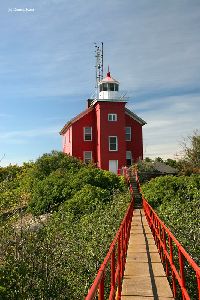 The path leading to the lighthouse.