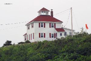 The "second" lighthouse, which is now a private residence after being moved in 1963.