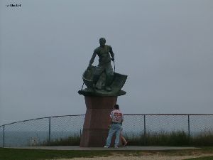 Mariner statue at the lighthouse.