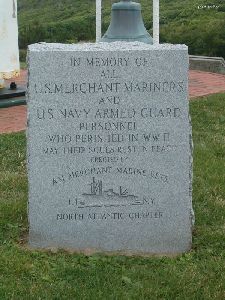 World War II plaque on the lighthouse grounds.