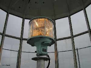 The light at the top of the tower.