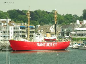 Close up of the lightship.