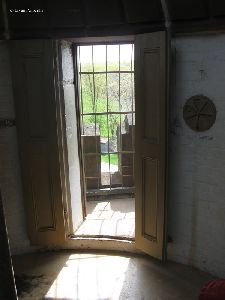 The door to the observation area.