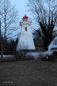 The rear range light.
