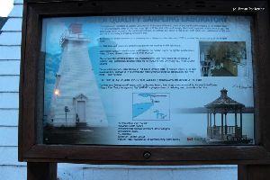 Water quality sampling lab sign.