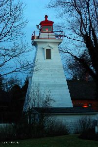 Dusk at the rear range light.