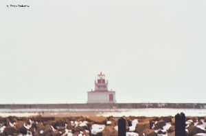 Nice shot of the lighthouse on the breakwall.