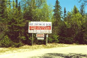 The sign at the entrance.