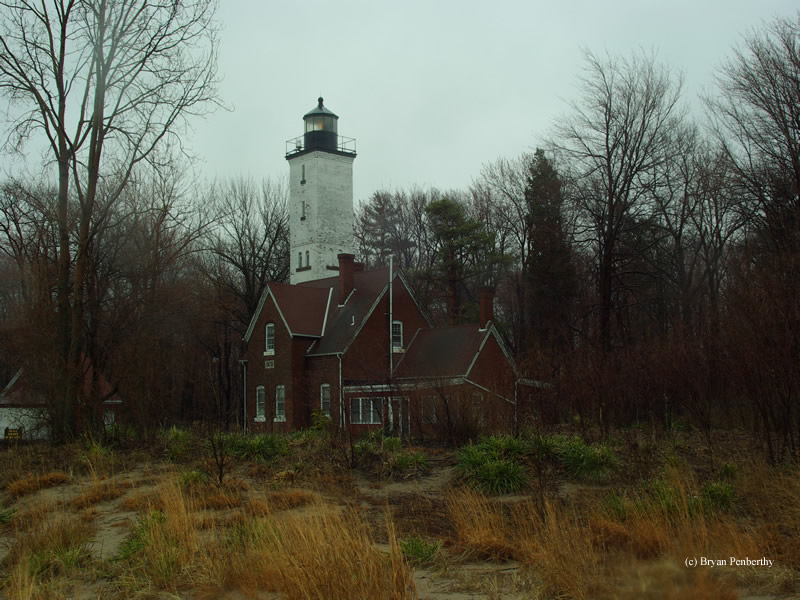 Photo of the Presque Isle Lighthouse.