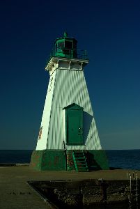 The lighthouse on the pier.