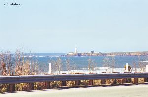 Distance shot of the lighthouse from US1.
