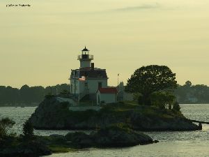 The lighthouse in the Providence River.