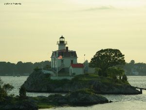 The lighthouse in the Providence River.