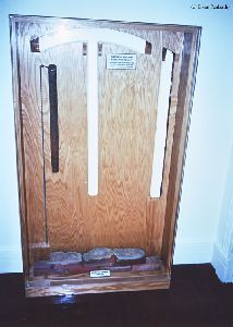 Original window sash and weight.