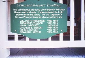 Keepers that served at the lighthouse.
