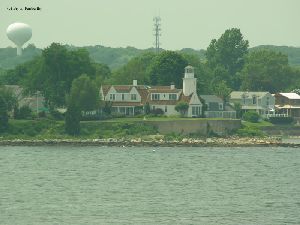 The area around the lighthouse is now built up.