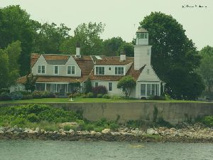 Close up of the lighhtouse.