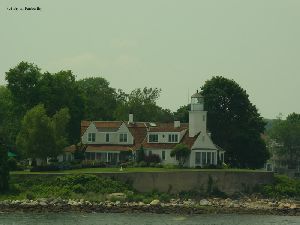 The lighthouse on the point.