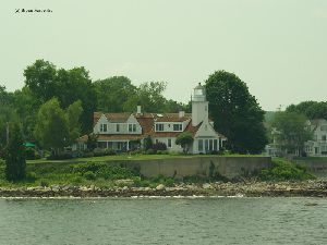 Close up of the lighthouse.