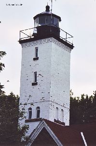Top half of the lighthouse.