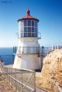 The Point Reyes lighthouse.