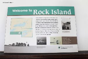 Welcome to Rock Island sign.