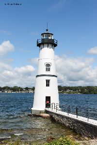 The Rock Island Lighthouse.
