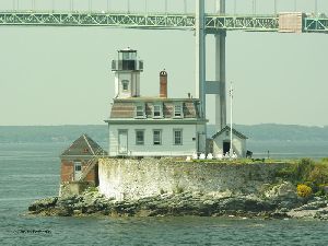 The lighthouse at the point.