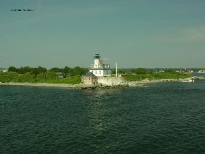 The lighthouse from the bay.