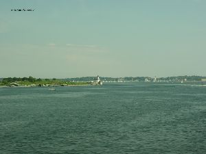 Distance shot of the lighthouse.