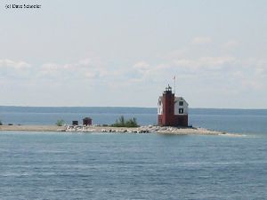 Good distance shot showing the whole island.