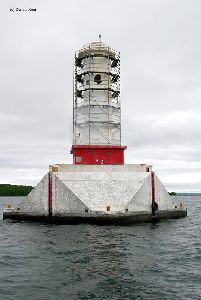 The tower undergoing renovations.