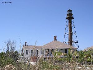 The lighthouse and keeper